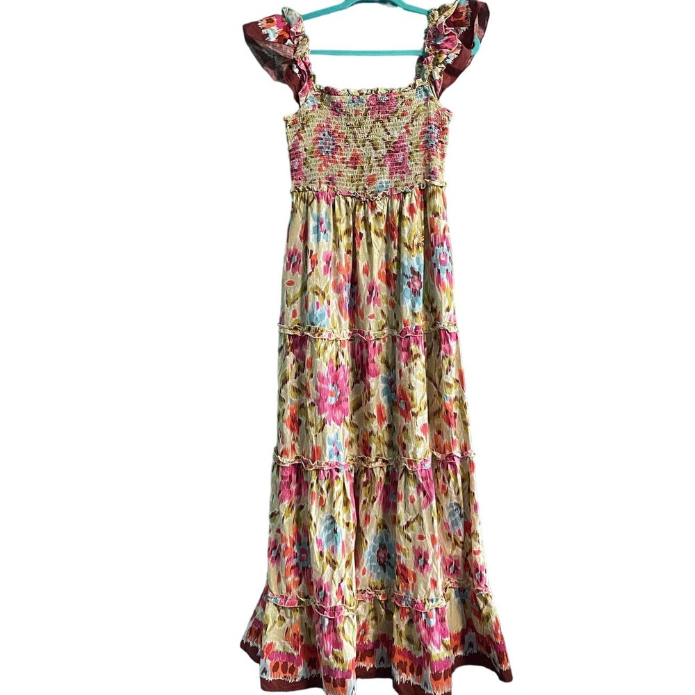 House of Harlow 1960 Floral Tiered Maxi Dress Women's Medium